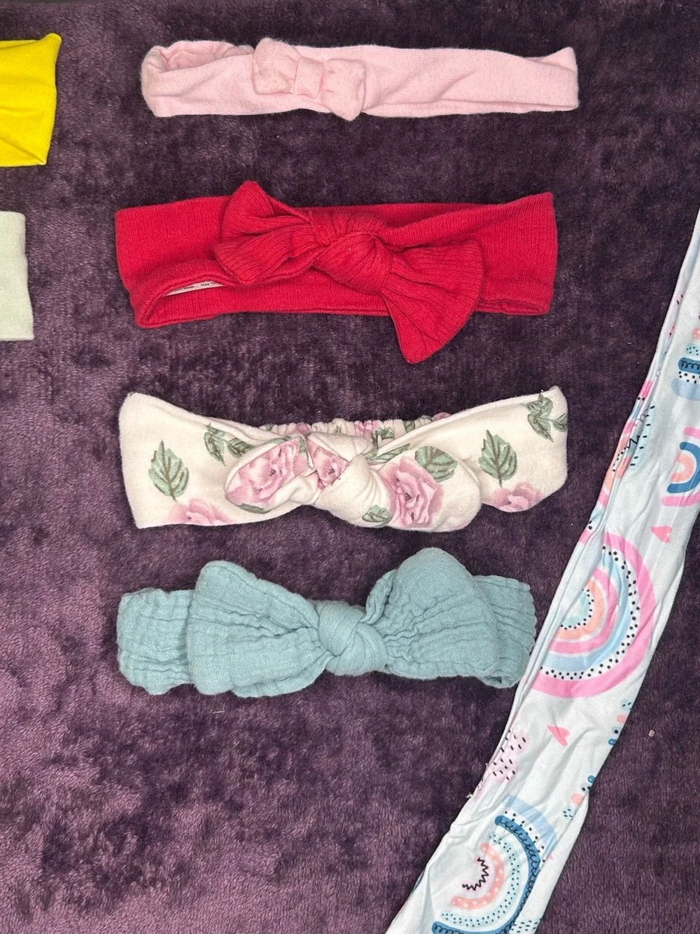 Assorted Kids Knot Headbands - Pastel Blue, Pink, Yellow & More